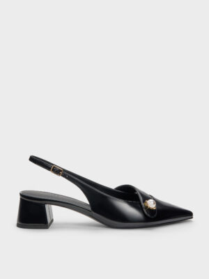 CHARLES & KEITH - Marie Pearl Slingback Pumps