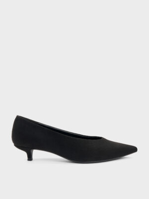 CHARLES & KEITH - Emelia Faux Suede Kitten Heels