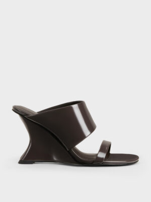 CHARLES & KEITH - Double-Strap Wedge Mules