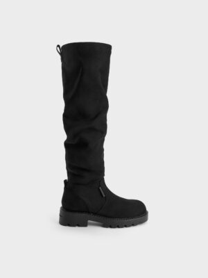 CHARLES & KEITH - Camilla Faux Suede Thigh-High Boots