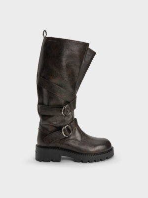 CHARLES & KEITH - Double-Strap Knee-High Boots