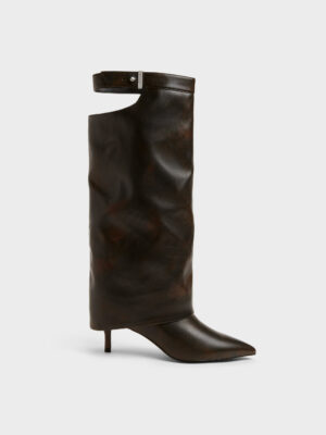 CHARLES & KEITH - Cut-Out Stiletto Knee-High Boots