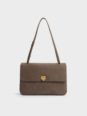 CHARLES & KEITH - Connie Quilted Shoulder Bag