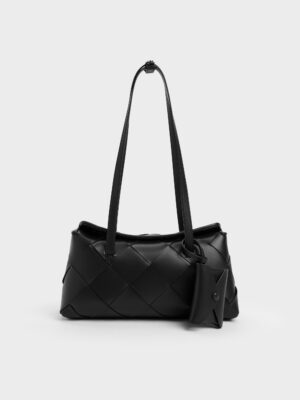 CHARLES & KEITH - Maribel Woven Trapeze Shoulder Bag