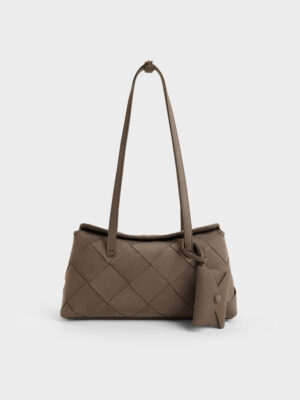 CHARLES & KEITH - Maribel Woven Trapeze Shoulder Bag