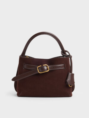 CHARLES & KEITH - Victoria Belted Top Handle Bag