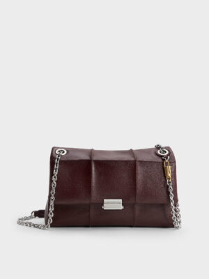 CHARLES & KEITH - Delfina Quilted Chain-Strap Shoulder Bag