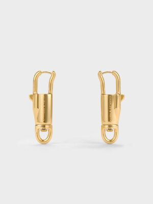 CHARLES & KEITH - Delfina Lock-Buckle Earrings