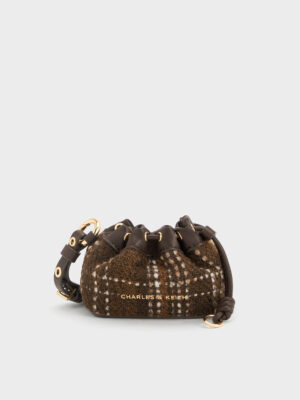 Charles & Keith - Lillith Checkered Micro Pouch