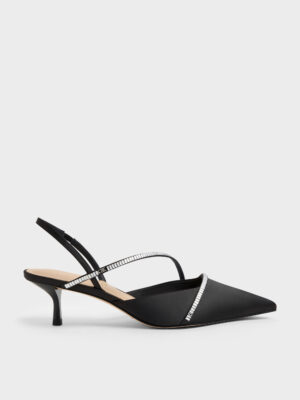 CHARLES & KEITH - Gem Slingback Kitten Heels