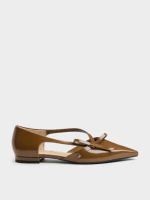 CHARLES & KEITH - Anastasia Leather D'Orsay Flats