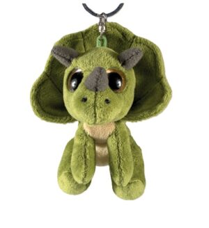 PetJes 991595 Glitter-Keychains Triceratops Plush Soft Toy