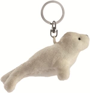 PetJes 992441 Keypals Seal White Keyring Plush Soft Toy