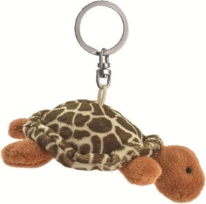 PetJes 992446 Keypals Turtle Brown/Green Keyring Soft Toy