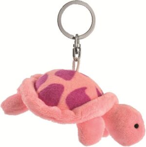 PetJes 992447 Keypals Turtle Pink Keyring Plush Soft Toy