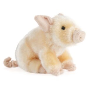 Living Nature AN335P Piglet Peachy Pink Sitting Baby Pig Soft Plush Toy