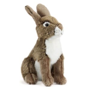 Living Nature AN240 Hare Brown and White Soft Plush Toy