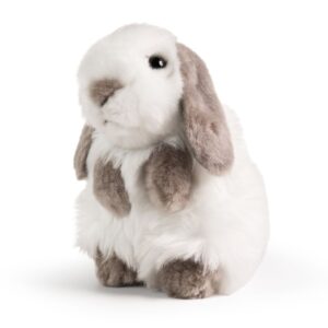 Living Nature AN781 Lop-Eared Rabbit Grey Bunny Soft Plush Toy