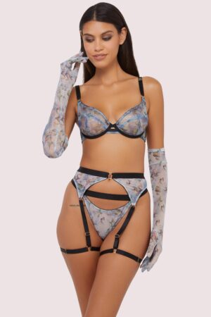 Talia Renaissance Printed Mesh Set | Wolf & Whistle