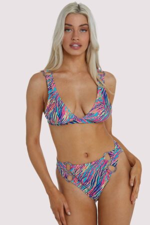 D+ Swimwear Emery Triangle Bikini Top | UK 10 | Wolf & Whistle