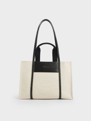 CHARLES & KEITH - Shalia Canvas Tote Bag