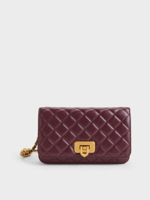 CHARLES & KEITH - Cressida Quilted Push-Lock Clutch