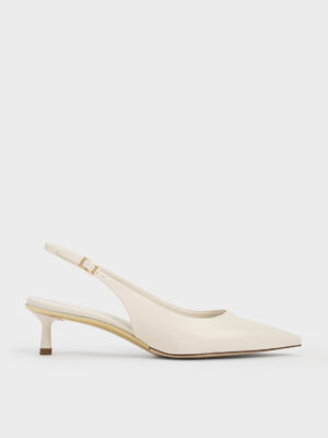 CHARLES & KEITH - Curtis Slingback Kitten Heels