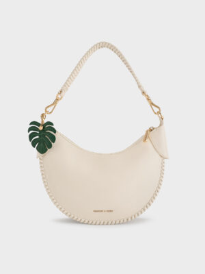 CHARLES & KEITH - Blume Braided Curved Hobo Bag