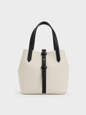 CHARLES & KEITH - Mini Beryl Two-Tone Bucket Bag