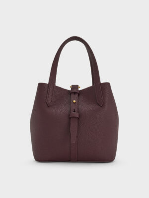 CHARLES & KEITH - Mini Beryl Belted Bucket Bag