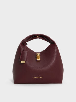 CHARLES & KEITH - Chance Turn-Lock Bucket Bag
