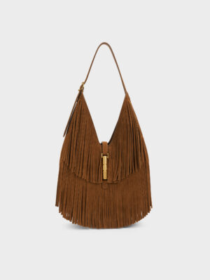 CHARLES & KEITH - Cesia Fringed Hobo Bag