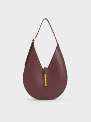 CHARLES & KEITH - Cesia Metallic-Accent Hobo Bag