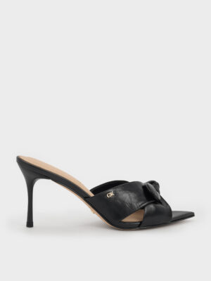 CHARLES & KEITH - Jayce Leather Stiletto Mules