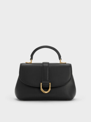 CHARLES & KEITH - Gabine Leather Top Handle Bag