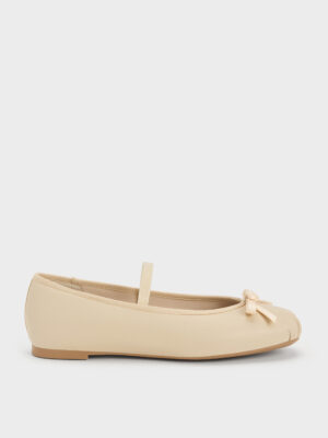 CHARLES & KEITH - Kelis Rose-Bow Mary Jane Flats