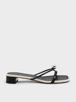 CHARLES & KEITH - Georgie Metal-Ball Heeled Mules