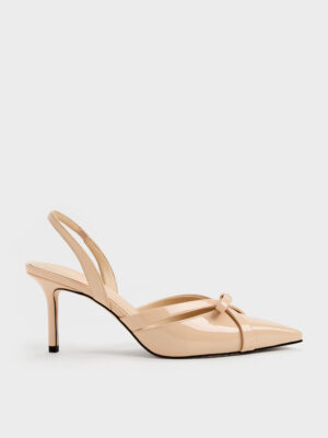 CHARLES & KEITH - Kaleen Patent Slingback Stilettos