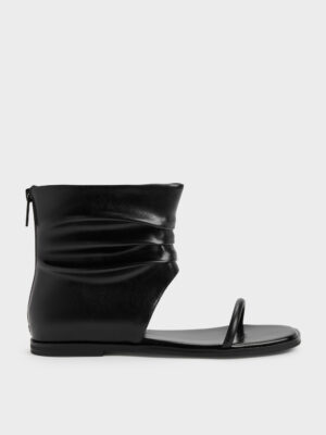 CHARLES & KEITH - Joplin Ruched Boot Sandals