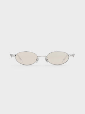 CHARLES & KEITH - Paige Bow Crystal Sunglasses