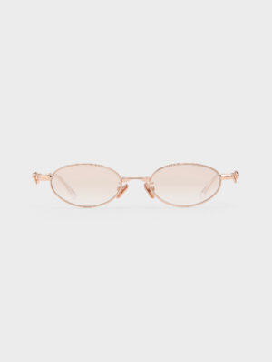 CHARLES & KEITH - Paige Bow Crystal Sunglasses