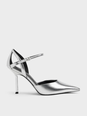 CHARLES & KEITH - Metallic D'Orsay Stiletto Pumps