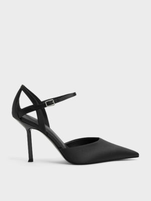 CHARLES & KEITH - Satin D'Orsay Stiletto Pumps