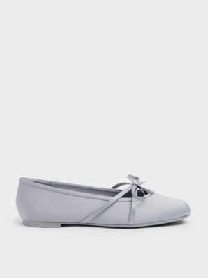 CHARLES & KEITH - Satin Bow Ballet Flats