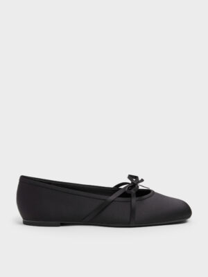CHARLES & KEITH - Satin Bow Ballet Flats