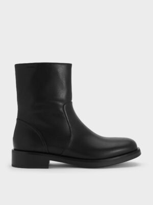 CHARLES & KEITH - Side-Zip Ankle Boots