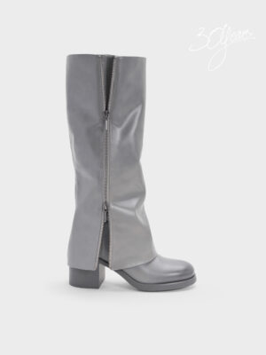 CHARLES & KEITH - Louise Burnished Knee-High Boots
