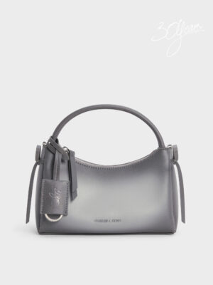CHARLES & KEITH - Hazel Burnished Bow Top Handle Bag