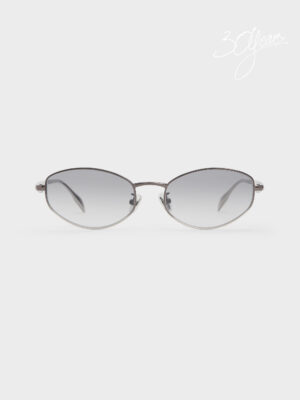 CHARLES & KEITH - Celestia Ombre Crystal-Accent Oval Sunglasses