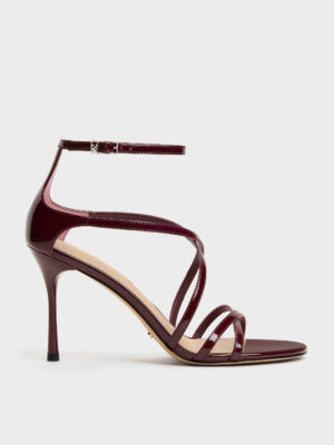 CHARLES & KEITH - Patent Leather Strappy Stiletto Sandals